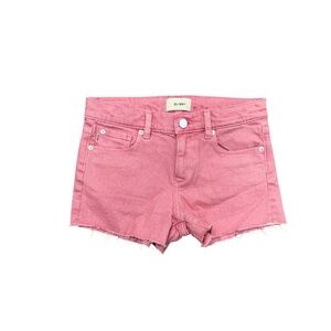 DL1961 Pink Raw Hem Denim Shorts Girls